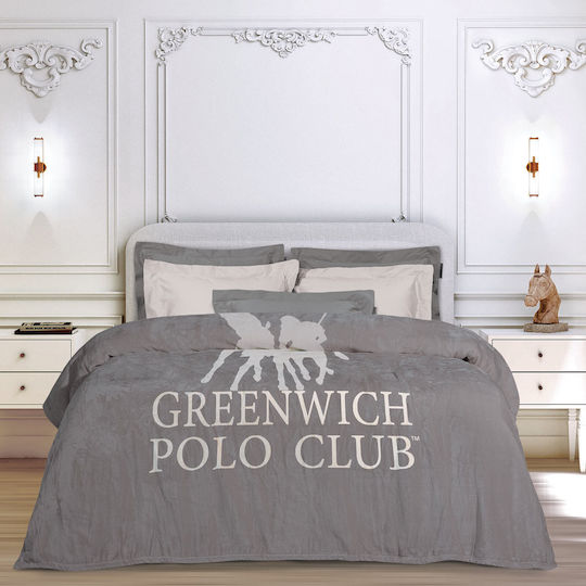 Greenwich Polo Club 3489 Κουβέρτα Fleece Μονή 160x220εκ. Grey