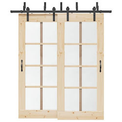 vidaXL Sliding Door Mechanism Black vidaXL Sliding Door Mechanism Black