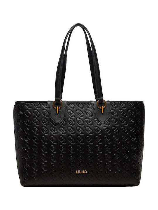 Liu Jo Γυναικεία Τσάντα Shopper Ώμου Μαύρη