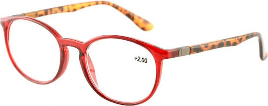 MONDE Lesebrille +2.50 in Rot Farbe C21053RED25001