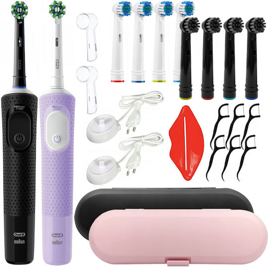Oral-B Vitality Pro D103 Electric Toothbrush Protect Lilac Accessories
