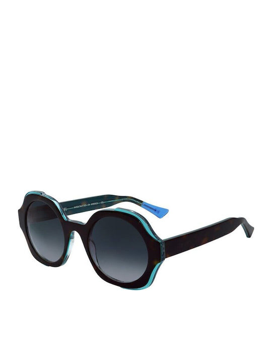 Urban Owl Women's Sunglasses with Brown Tartaruga Plastic Frame and Black Gradient Lens Oceana-C4