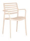 Scaun De Exterior Metalic Louise XL Crem 49.5x52x84cm