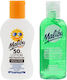 Malibu Waterproof Copii Crema de Soare Emulsie SPF50 100ml + Aloe After Sun 100ml