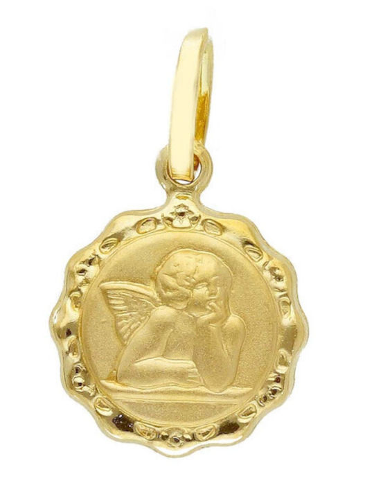 Mentzos Charm Engel aus 14K Gold