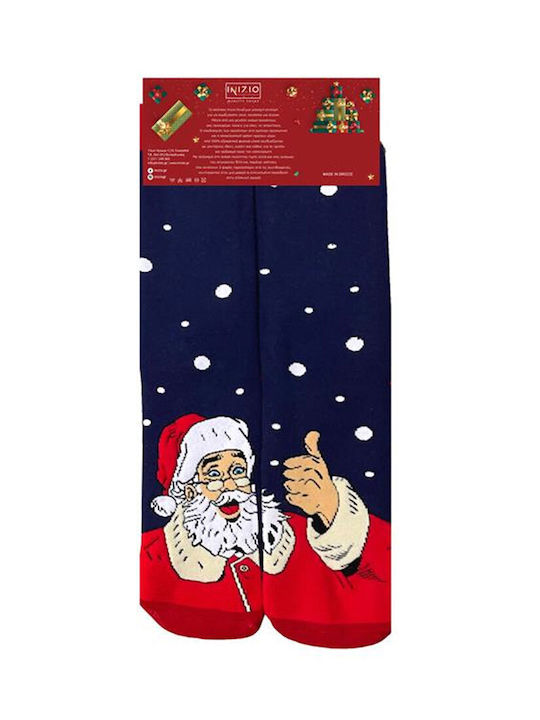 Inizio Damen Weihnachtssocken BLUE 1Pack