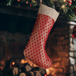 Oriental Christmas Decorative Sock M50xP30cm Red