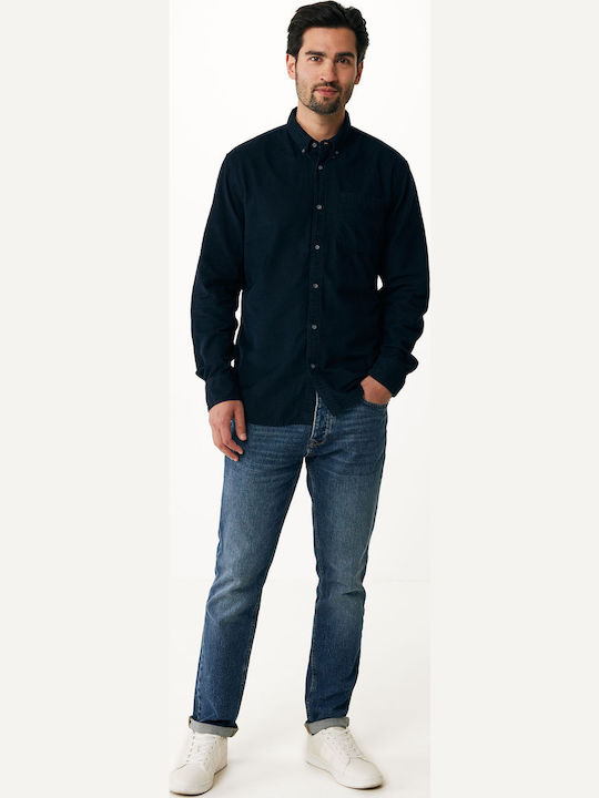 Langärmlig Hemd Gestreift Blue