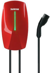 Eurolamp Suntree Επιτοίχιος Μονοφασικός Σταθμός Φόρτισης 7.4kW με Ενσωματωμένο Καλώδιο Type 2 (165-50009)