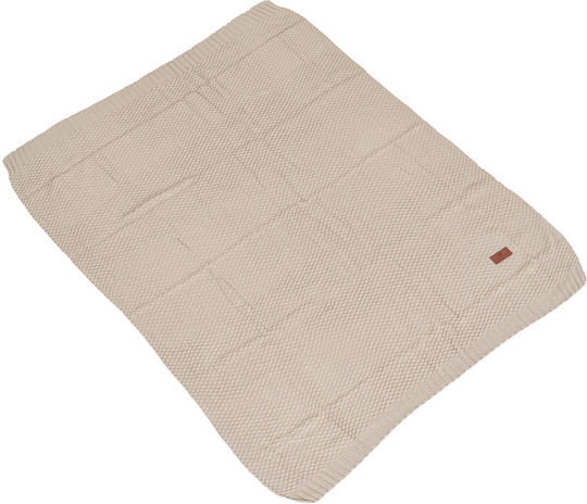 Cangaroo Decke Wickeltücher für Kinderzimmer Popcorn Gestrickt Braun 80x100cm