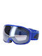 4F U042 Ski & Snowboard Goggles Kids Blue with Lens in Blue Color