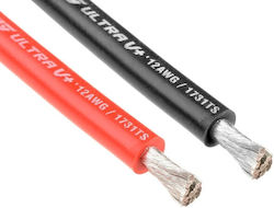 Силиконов кабел 12 AWG 1 метър черен Силиконов кабел 12 AWG 1 метър черен