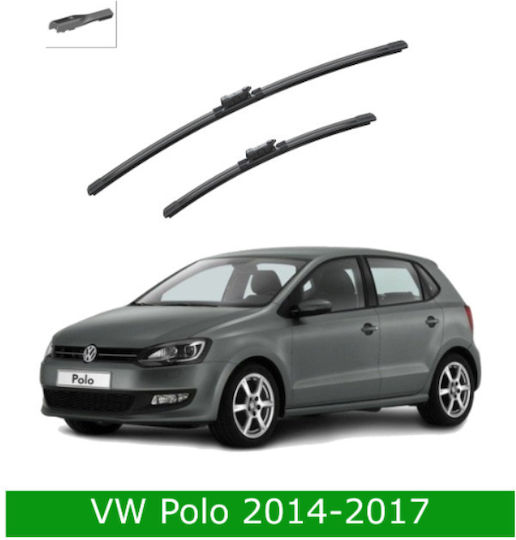 Front Wiper Blade Set Vw Polo 6r1 6c1 2014-2017 600mm 400mm Bosch Aerotwin 3398000079 24" & 16" 2 Pieces