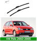 Front Wiper Blade Set Vw Polo 9n 2002-2005 530mm 475mm Bosch Aerotwin 3398000076 21" & 19" 2 Pieces
