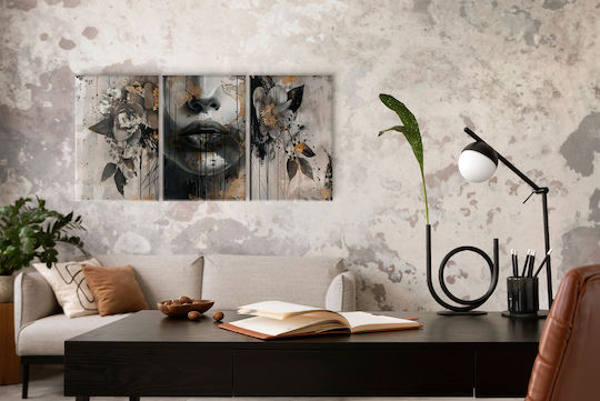 Decowalls Triplu Tablou pe Pânză 60x120cm