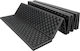 Spumant Single Substrat Camping 180x60cm Grosime 1cm în culoarea Negru