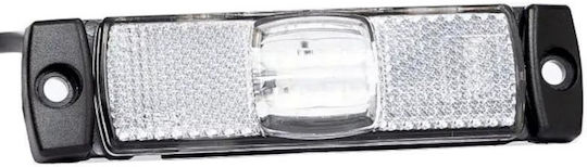 Led Marker Light Idealstore 12-36v Size 10032 4 White Leds Bracket Rectangular Shape