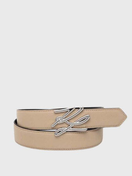 Karl Lagerfeld Leder Damen Gürtel Beige