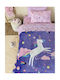 Palamaiki Κουβέρτα Fleece Μωβ 160x220εκ.