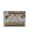 Sarris Bedroom Furniture Set Walnut 160x200cm 5 Pieces