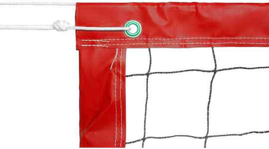 Δίχτυ Beach Volley Minerva 2.0mm Κορδόνι Κόκκινο 30100a