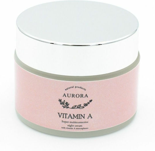 Aurora Natural Creme de fata Anti-îmbătrânire de noapte împotriva Acneei și Pete Pigmentare cu Colagen 50ml