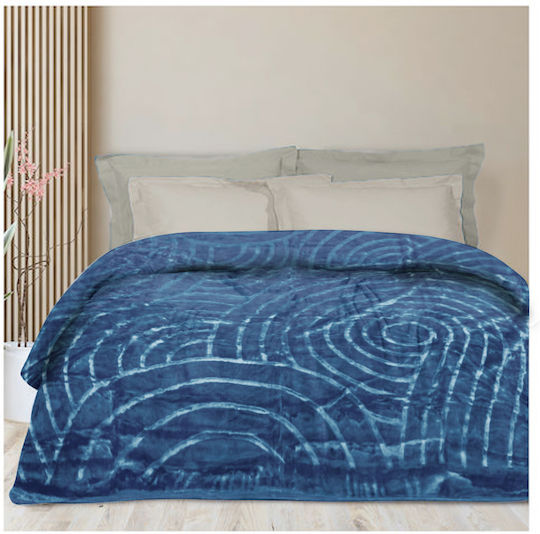 Amelie Line Υπέρδιπλη 220x220εκ. Blue-petrol Amelie Line Υπέρδιπλη 220x220εκ. Blue-petrol