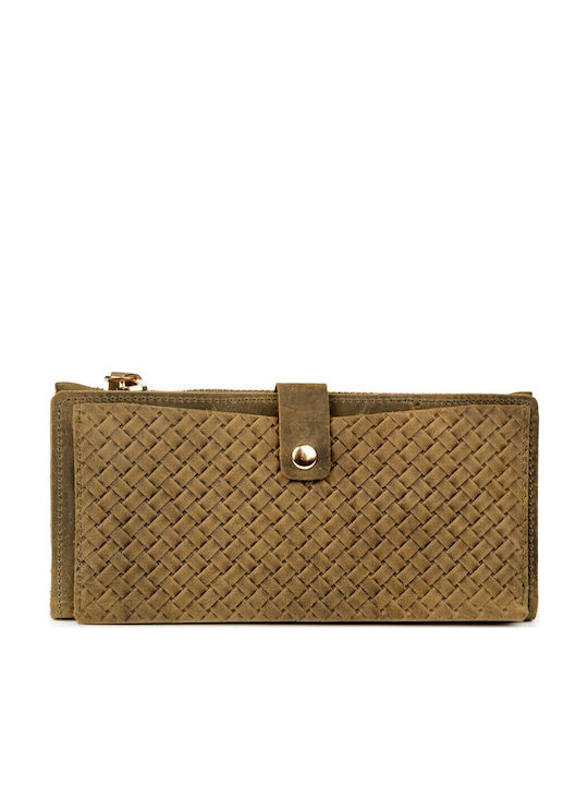 Leather Women's Wallet Classic Green