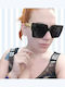 Women's Sunglasses with Multicolour Plastic Frame and Pink Gradient Mirror Lens xrxU31XSIZB69