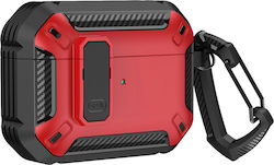 Hurtel Silicone Case With Hook in Red for Apple...
