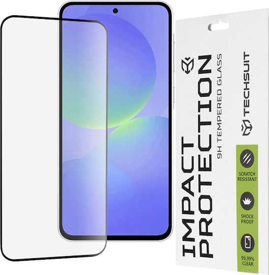 Techsuit Vollkleber Vollflächig gehärtetes Glas Schwarz (Samsung Galaxy A36 5G, Techsuit)