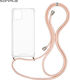 Sonique Back Cover Silicon cu Curea Roz (Moto G32)
