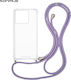 Sonique Armor Clear Silicone Case with Cord for...