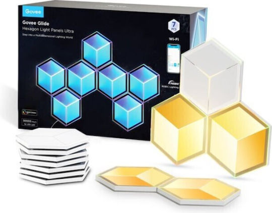Govee Smart Φωτιστικό Glide Panels Ultra LED RGBIC Hexagon 7τμχ Govee Smart Φωτιστικό Glide Panels Ultra LED RGBIC Hexagon 7τμχ