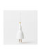 Hanging Santa Claus Ornament Porcelain 12cm