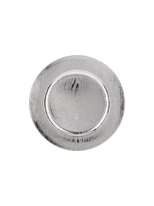 Fééric Lights & Christmas Servierplatte Durchmesser 33cm Silber 129812ar