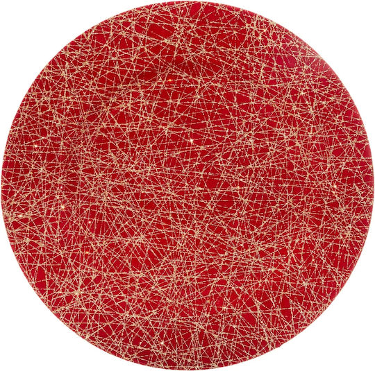 Fééric Lights & Christmas Servierplatte Durchmesser 33cm Rot 152129c