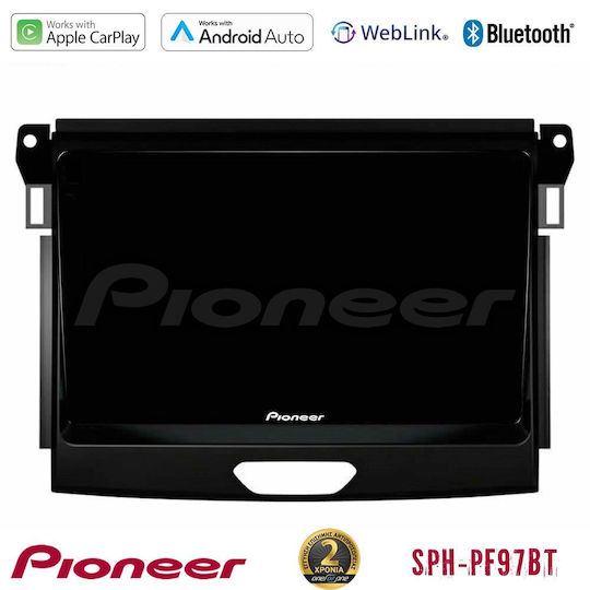 Pioneer Auto-Audiosystem für Ford Ranger 2017-2022 (Bluetooth/USB/WiFi/GPS/Apple-Carplay/Android-Auto) mit Touchscreen 9"