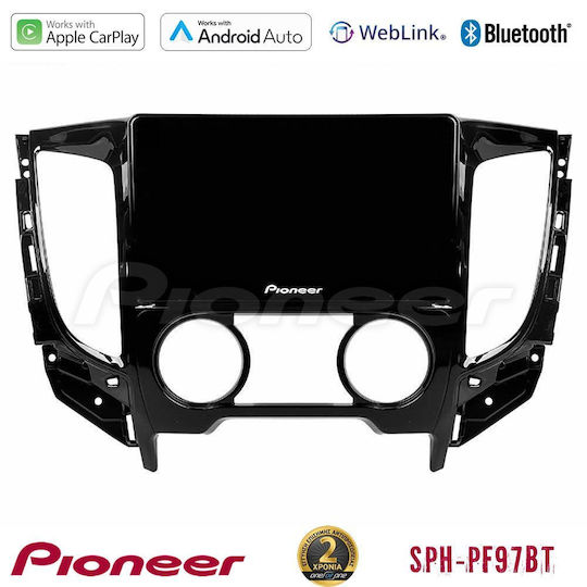 Pioneer Ηχοσύστημα Αυτοκινήτου για Fiat Fullback Mitsubishi L200 2015-2019 με A/C (Bluetooth/USB/WiFi/GPS/Apple-Carplay/Android-Auto) με Οθόνη Αφής 9"