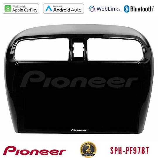Pioneer Auto-Audiosystem für Mitsubishi Raumstern 2013-2016 (Bluetooth/USB/WiFi/GPS/Apple-Carplay/Android-Auto) mit Touchscreen 9"