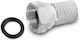 Arli Plug F-Connector female 7-7,5mm Silver (165.35.003)