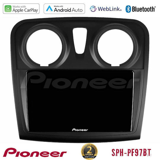 Pioneer Ηχοσύστημα Αυτοκινήτου για Renault Dokker Dacia Sandero / Dokker 2014-2020 (Bluetooth/USB/WiFi/GPS/Apple-Carplay/Android-Auto) με Οθόνη Αφής 9"