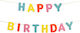 PartyDeco Happy Birthday Girlande für Party Buchstaben