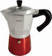Voltz Μπρίκι Espresso Inox Κόκκινο