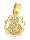 Dio Jewellery Lab Pendant Kids Talisman Double Sided with Chain with the Virgin Mary made of Silver 2FYM