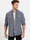 Long-sleeved Corduroy Shirt Blue
