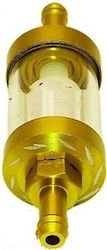 Universal Fuel Filter 6mm Gold-Glass