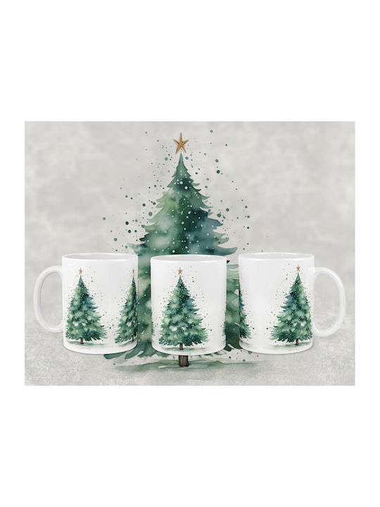 Christmas Mug Ceramic White