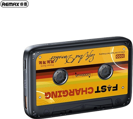 Remax RPP-B1 Power Bank 10000mAh 27W με Θύρα USB-A και Θύρα USB-C Μαύρο