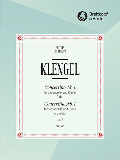 Klenger Concertino No.1 In C Major Op.7 Breitkopf Edition